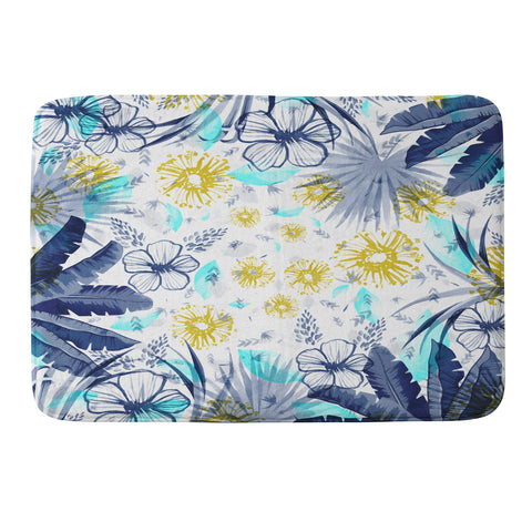 Marta Barragan Camarasa tropical forest Memory Foam Bath Mat