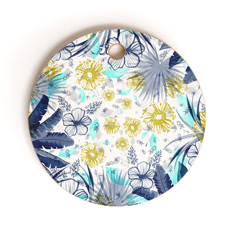 Marta Barragan Camarasa tropical forest Cutting Board Round