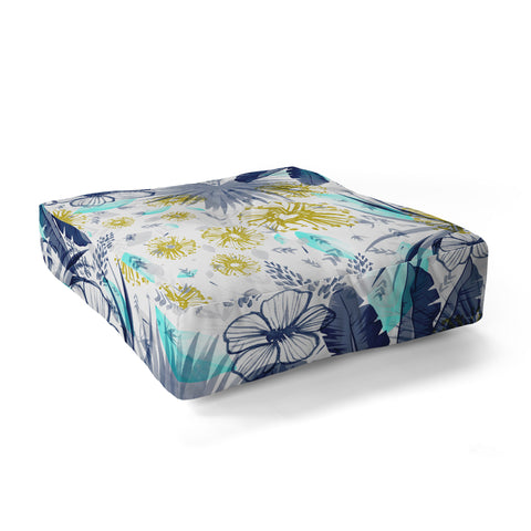 Marta Barragan Camarasa tropical forest Floor Pillow Square