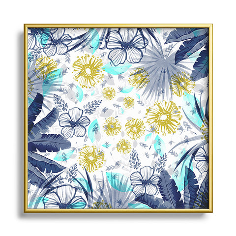 Marta Barragan Camarasa tropical forest Square Metal Framed Art Print