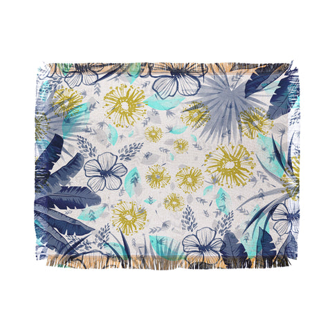 Marta Barragan Camarasa tropical forest Throw Blanket