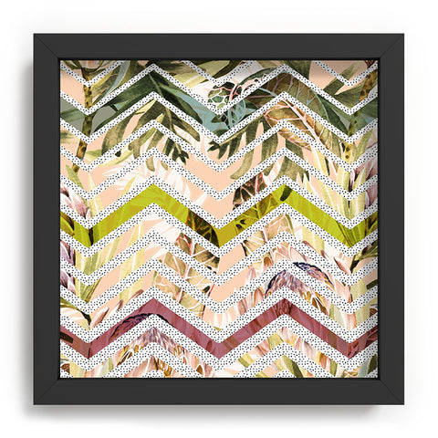Marta Barragan Camarasa Tropical geometric pattern Recessed Framing Square