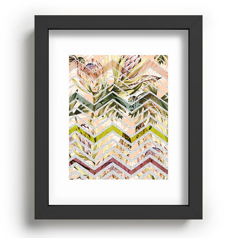 Marta Barragan Camarasa Tropical geometric pattern Recessed Framing Rectangle