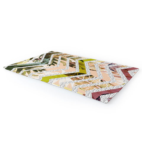 Marta Barragan Camarasa Tropical geometric pattern Area Rug