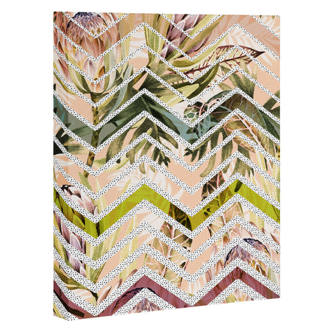 Marta Barragan Camarasa Tropical geometric pattern Art Canvas