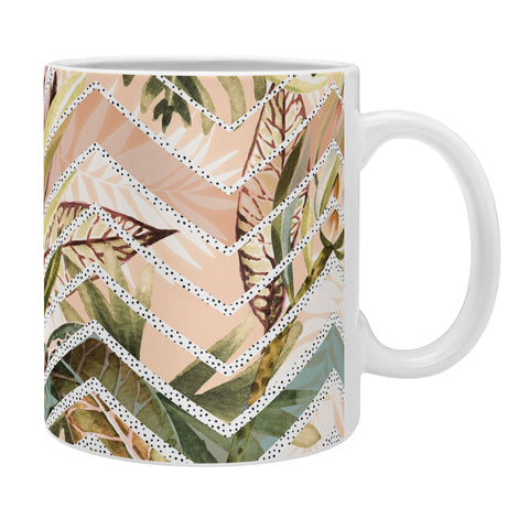 Marta Barragan Camarasa Tropical geometric pattern Coffee Mug