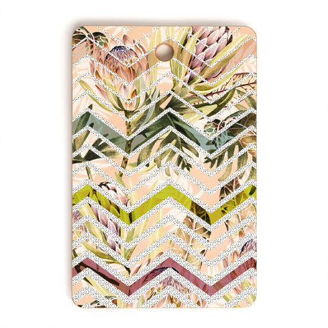 Marta Barragan Camarasa Tropical geometric pattern Cutting Board Rectangle