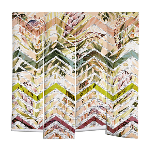 Marta Barragan Camarasa Tropical geometric pattern Wall Mural