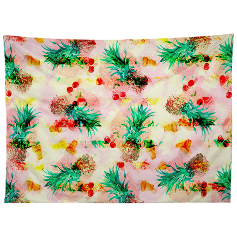 Marta Barragan Camarasa Tropical glitch Tapestry