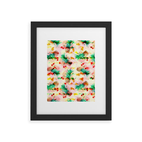 Marta Barragan Camarasa Tropical glitch Framed Art Print