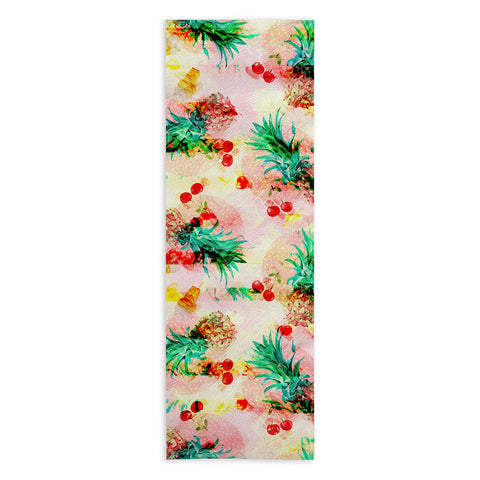 Marta Barragan Camarasa Tropical glitch Yoga Towel