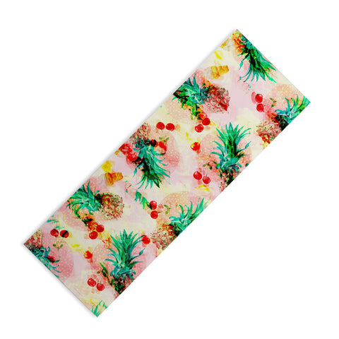 Marta Barragan Camarasa Tropical glitch Yoga Mat