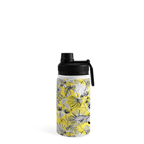 Marta Barragan Camarasa Tropical gray ya yellow Water Bottle