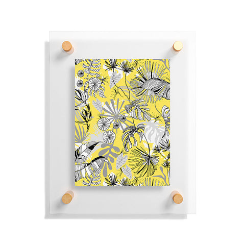 Marta Barragan Camarasa Tropical gray ya yellow Floating Acrylic Print