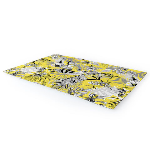 Marta Barragan Camarasa Tropical gray ya yellow Area Rug
