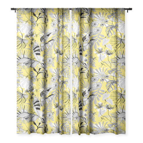 Marta Barragan Camarasa Tropical gray ya yellow Sheer Non Repeat