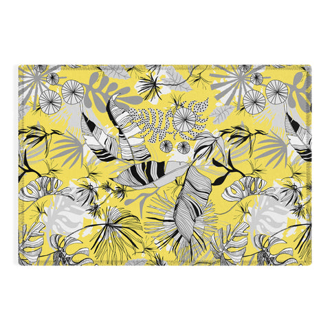 Marta Barragan Camarasa Tropical gray ya yellow Outdoor Rug