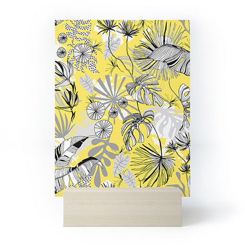 Marta Barragan Camarasa Tropical gray ya yellow Mini Art Print