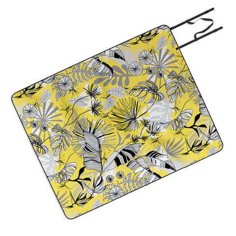 Marta Barragan Camarasa Tropical gray ya yellow Picnic Blanket