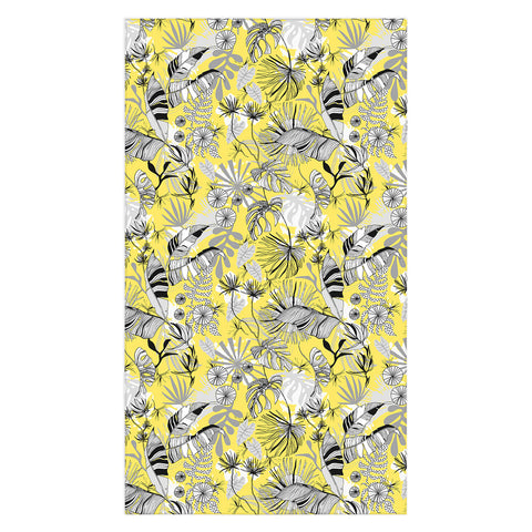 Marta Barragan Camarasa Tropical gray ya yellow Tablecloth