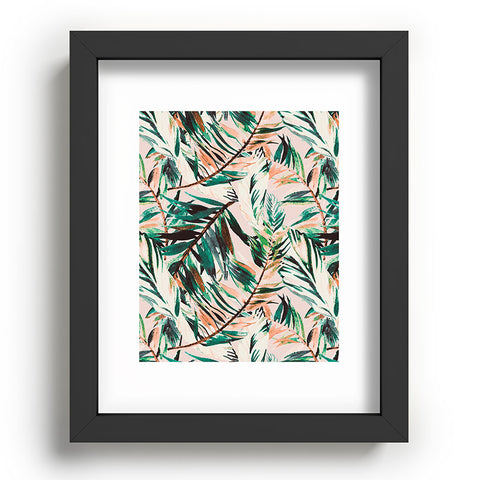 Marta Barragan Camarasa Tropical leaf Desert Recessed Framing Rectangle