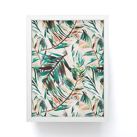 Marta Barragan Camarasa Tropical leaf Desert Framed Mini Art Print