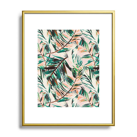 Marta Barragan Camarasa Tropical leaf Desert Metal Framed Art Print