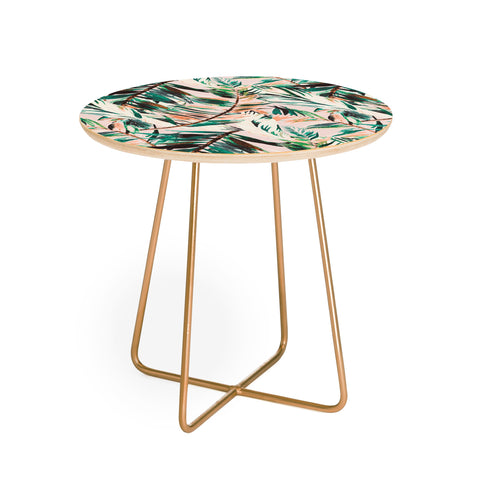 Marta Barragan Camarasa Tropical leaf Desert Round Side Table