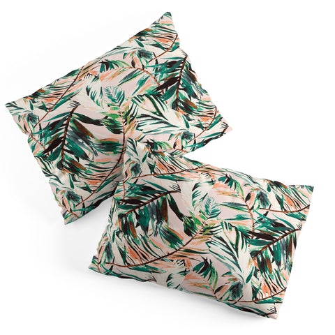 Marta Barragan Camarasa Tropical leaf Desert Pillow Shams