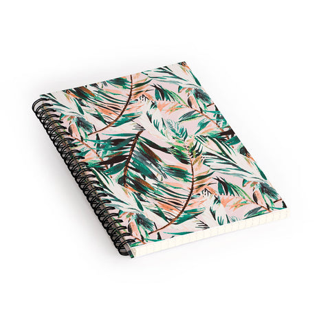 Marta Barragan Camarasa Tropical leaf Desert Spiral Notebook