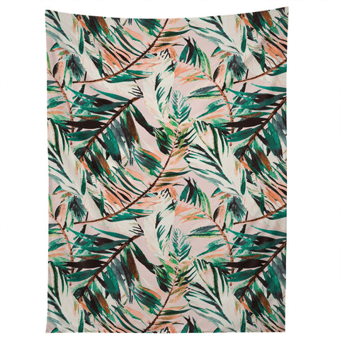 Marta Barragan Camarasa Tropical leaf Desert Tapestry