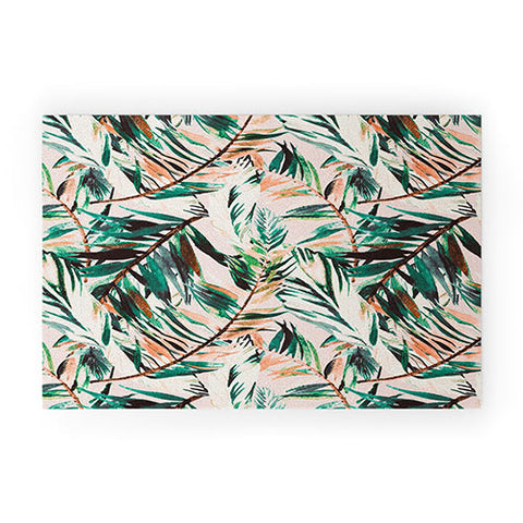 Marta Barragan Camarasa Tropical leaf Desert Welcome Mat