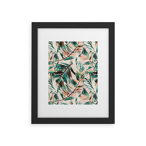Marta Barragan Camarasa Tropical leaf Desert Framed Art Print