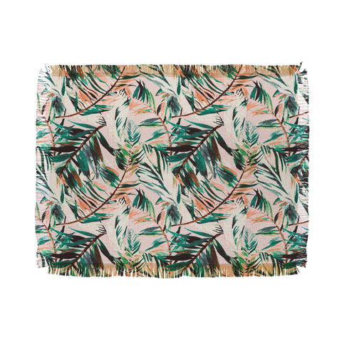 Marta Barragan Camarasa Tropical leaf Desert Throw Blanket