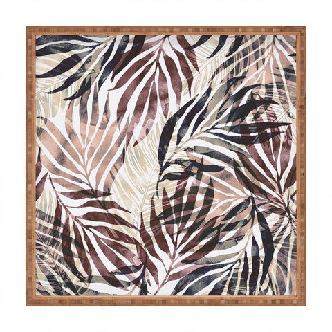 Marta Barragan Camarasa Tropical modern abstract Square Tray