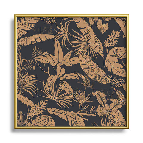 Marta Barragan Camarasa Tropical night heat Square Metal Framed Art Print