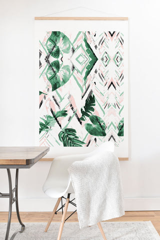 Marta Barragan Camarasa Tropical paint texture Art Print And Hanger