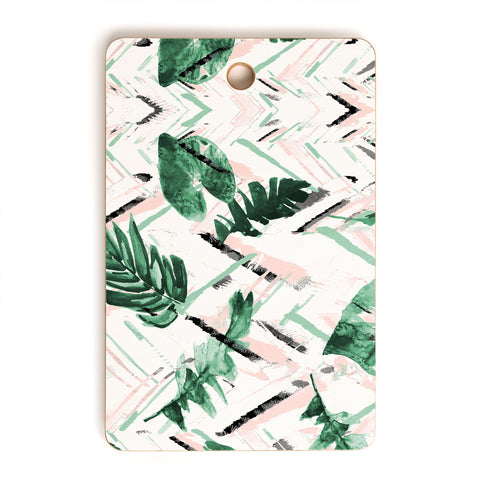 Marta Barragan Camarasa Tropical paint texture Cutting Board Rectangle