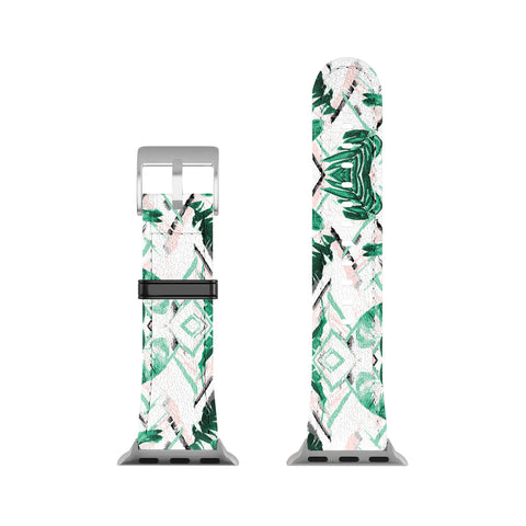 Marta Barragan Camarasa Tropical paint texture Apple Watch Band