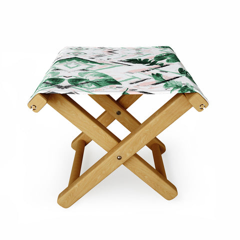Marta Barragan Camarasa Tropical paint texture Folding Stool