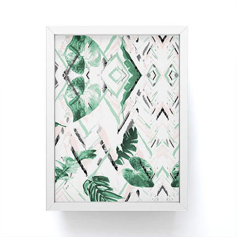 Marta Barragan Camarasa Tropical paint texture Framed Mini Art Print