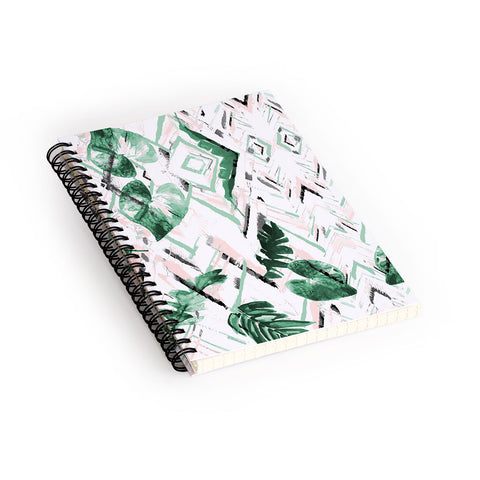 Marta Barragan Camarasa Tropical paint texture Spiral Notebook