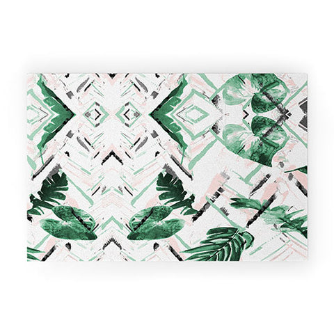 Marta Barragan Camarasa Tropical paint texture Welcome Mat