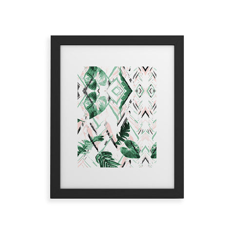 Marta Barragan Camarasa Tropical paint texture Framed Art Print