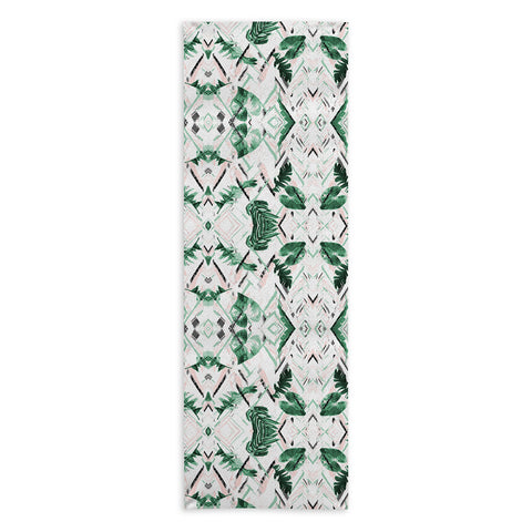 Marta Barragan Camarasa Tropical paint texture Yoga Towel