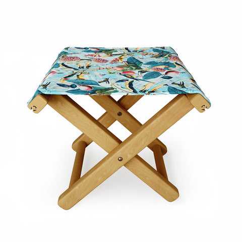 Marta Barragan Camarasa Tropical paradise 012 Folding Stool
