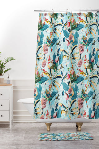 Marta Barragan Camarasa Tropical paradise 012 Shower Curtain And Mat