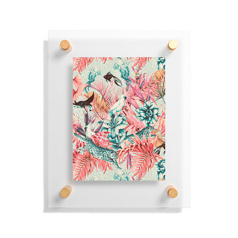 Marta Barragan Camarasa Tropical paradise pink Floating Acrylic Print