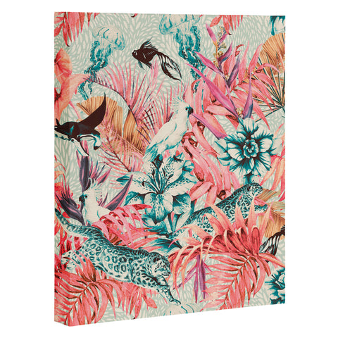 Marta Barragan Camarasa Tropical paradise pink Art Canvas