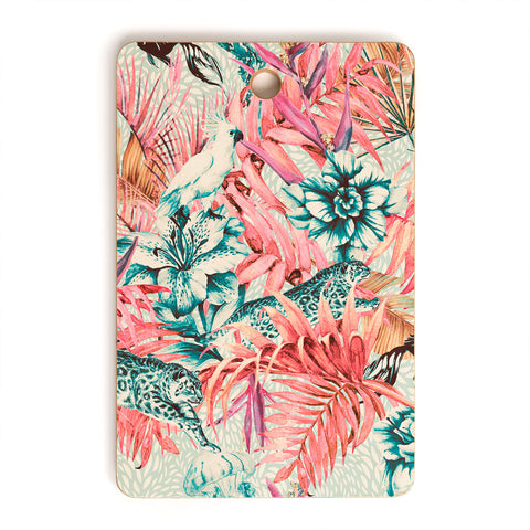 Marta Barragan Camarasa Tropical paradise pink Cutting Board Rectangle